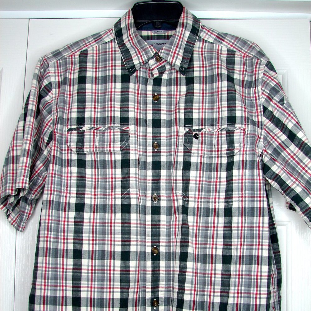 men's Carhartt cotton shirt size M multi color